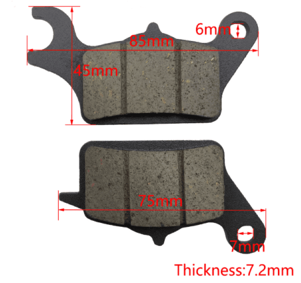 Blue Line Rear Brake Pads; Niu NQi Sport / GT / GTS - Image 3