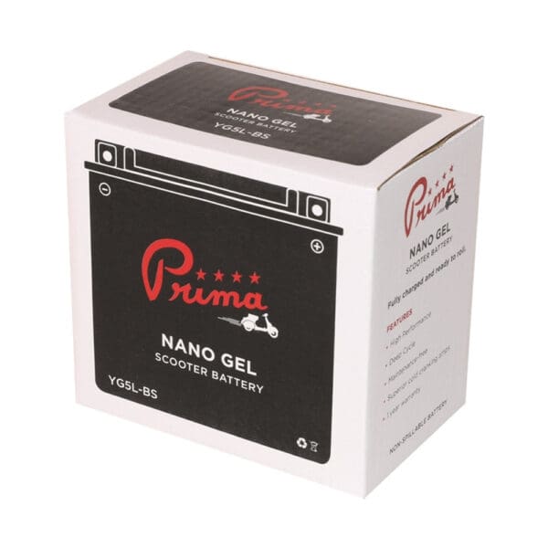 Prima Gel Battery (12V YG5L-BS); Kymco Agility, Yamaha Zuma - Image 3