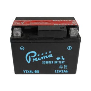 Prima YTX4L-BS Battery; Scooters ATVs Motorycles 12V3Ah
