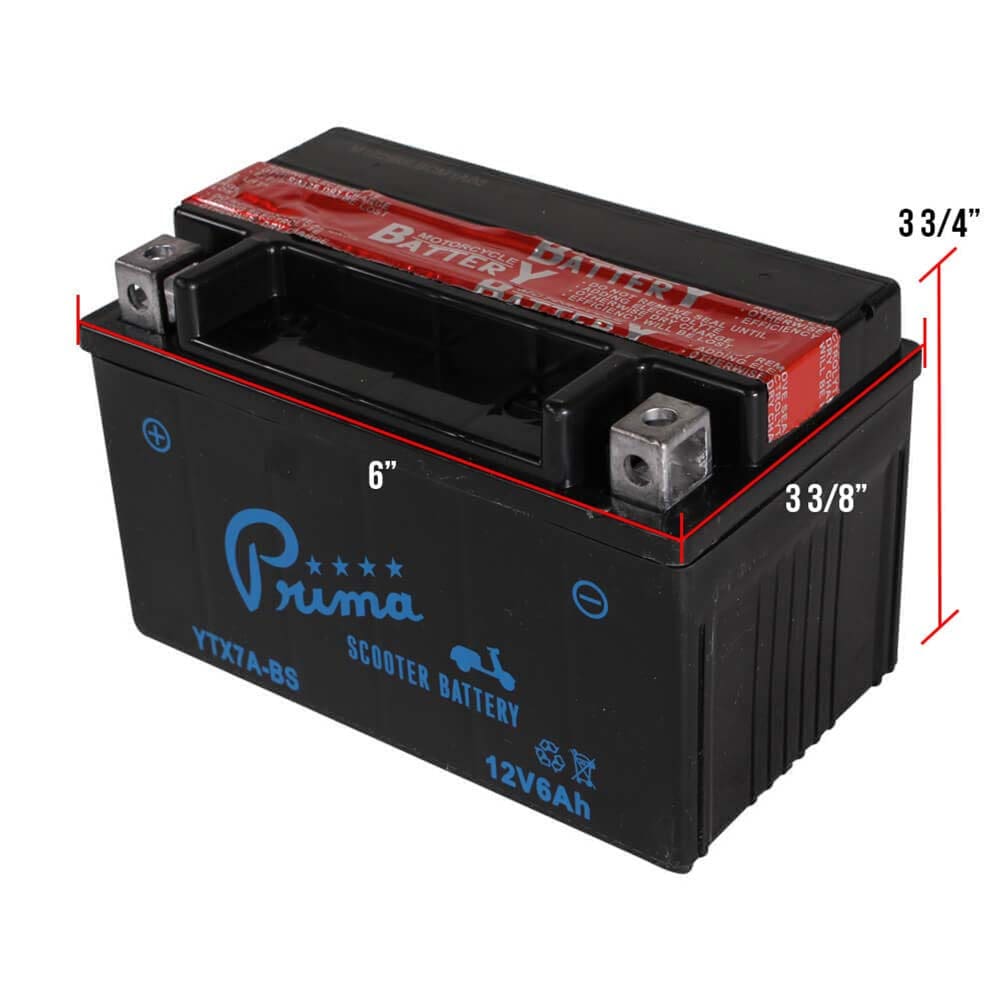Universal Parts 12V 6.5AH Battery YTX7B-BS - Image 4