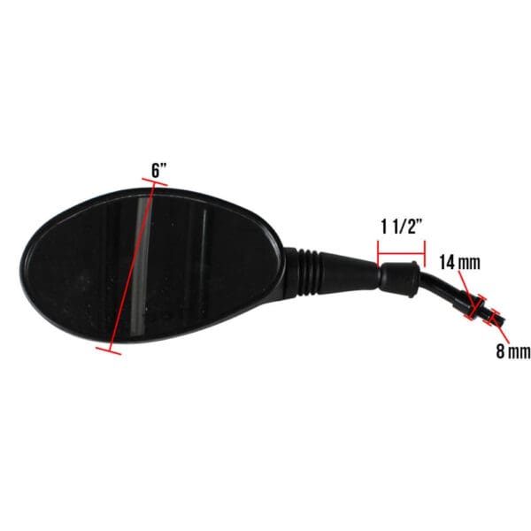 Universal Parts Scooter Mirror Set - Reverse Thread - Image 2