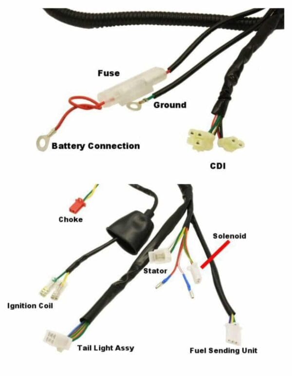 Universal Parts Wiring Harness - QMB139 3 Universal Parts Wiring Harness - QMB139 - Image 3