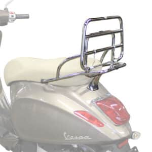 Cuppini Folding Rear Rack; Chrome - Vespa Primavera, Sprint