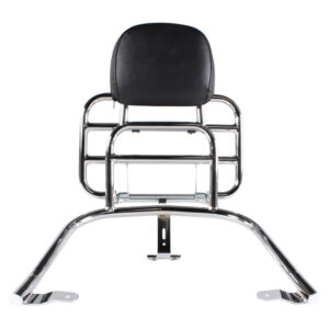 Prima Passenger Backrest & Chrome Rear Rack – Vespa GTS/GTV