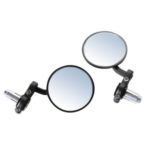 Prima Billet Bar End Mirror Set: 7/8" Handlebars