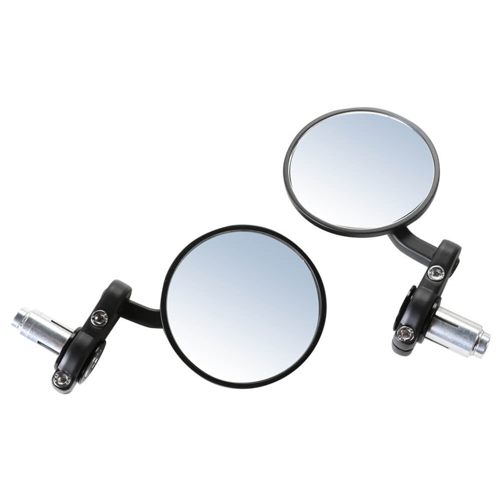 Prima Billet Bar End Mirror Set: 7/8" Handlebars