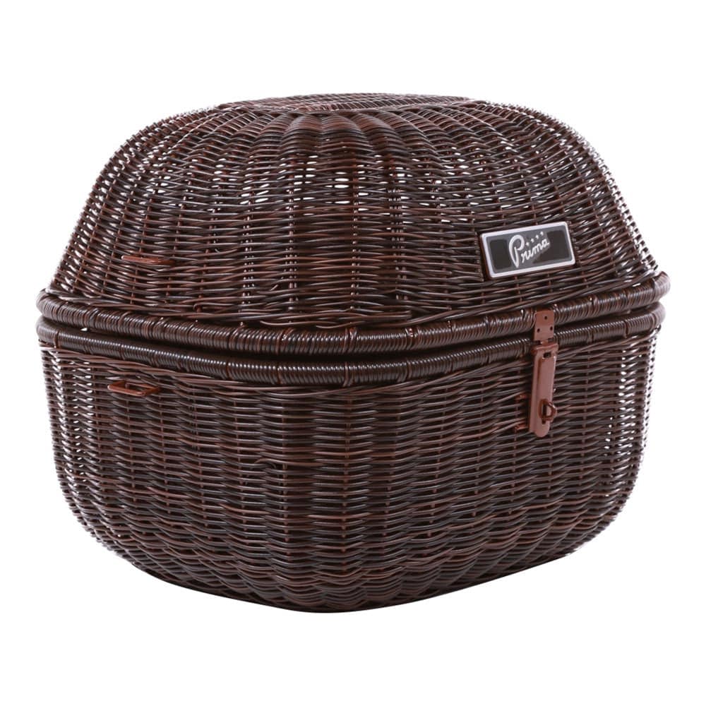 Prima Round Wicker Rear Storage Basket w/ Removable Liner