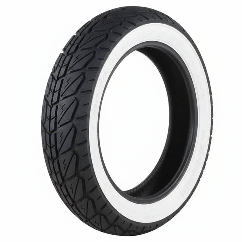 Shinko Whitewall Scooter Tire; 120/70-10