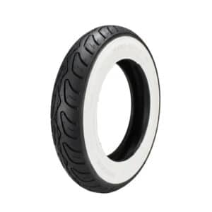 Prima Whitewall Scooter Tire; 3.00-10 - TUBELESS