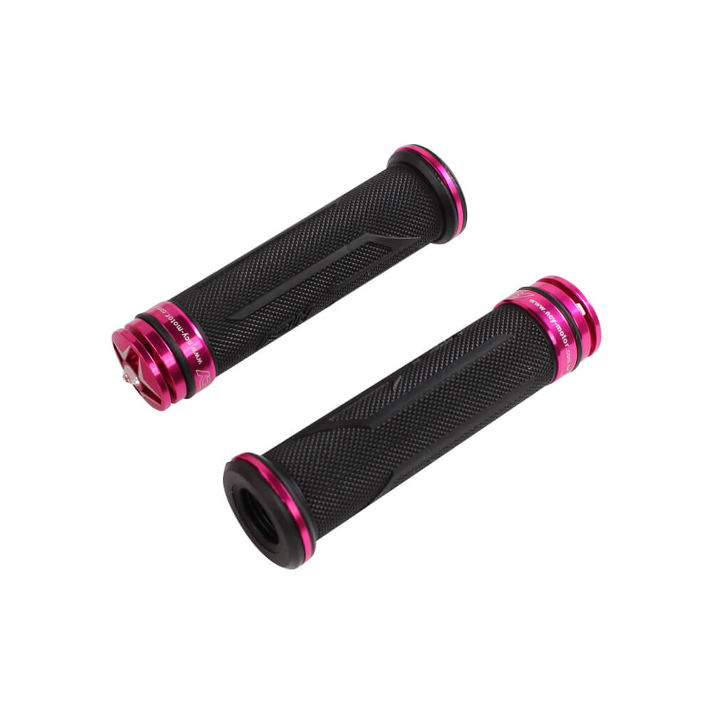 NCY Billet Aluminum Rhinestone Grips (Pink) – Universal 7/8"