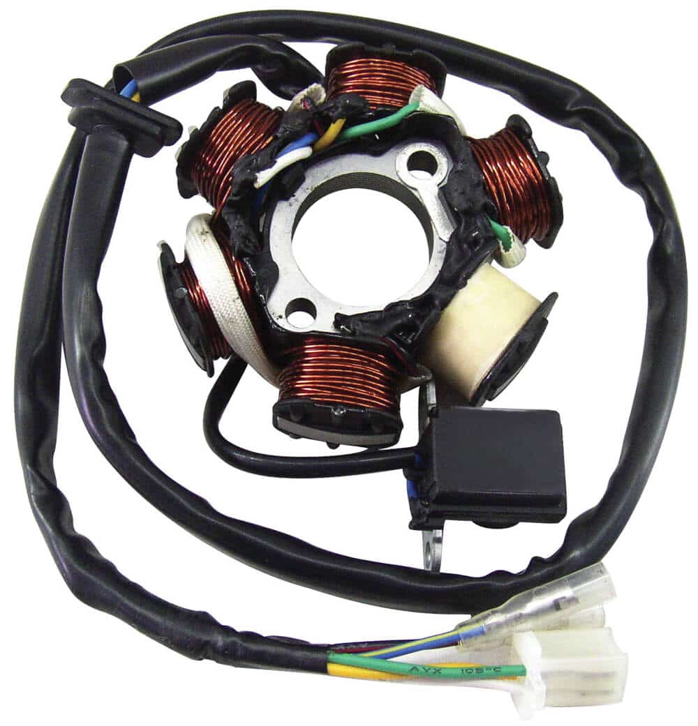 NCY 6-Coil Stator Assembly (5-Wire, AC) – GY6 125-232cc