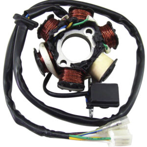 NCY 6-Coil Stator Assembly (5-Wire, AC) – GY6 125-232cc
