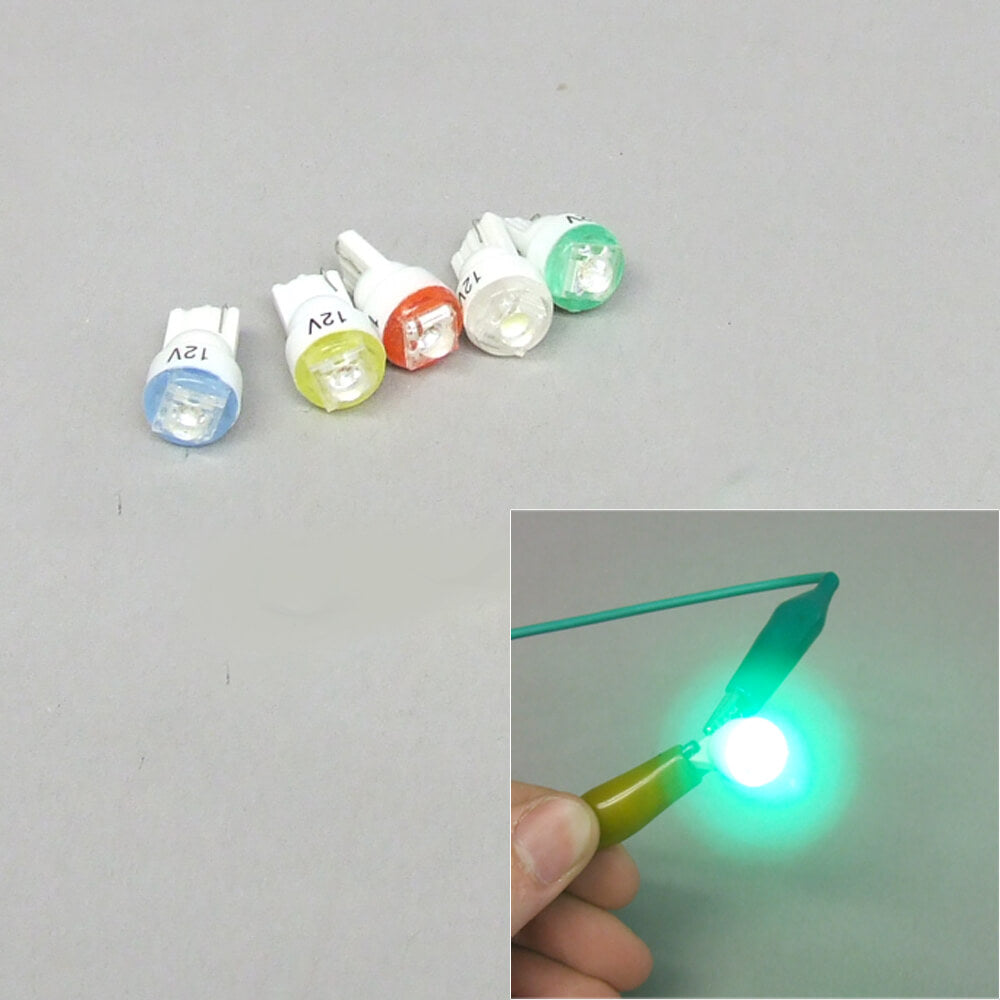 T10 Wedge LED Bulb: 1W Dash & Indicator Upgrade - Colorized