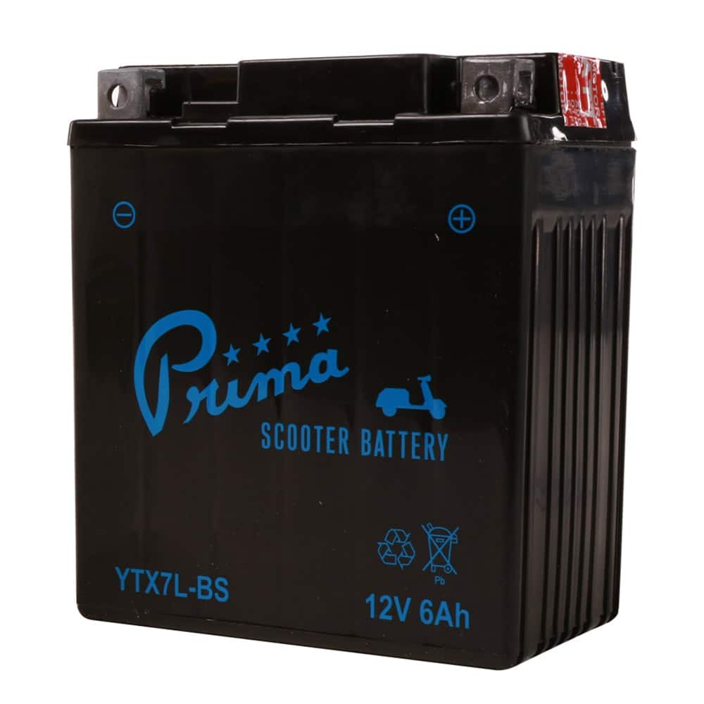 Prima YTX7L-BS Battery - Vespa Primavera, Sprint & Honda PCX