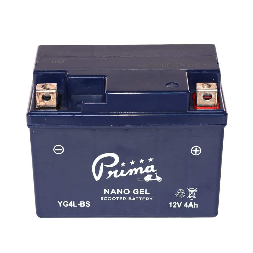 Gel Battery (12V YG4L-BS); Genuine 50cc, Vespa ET2