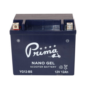 Prima 12V Gel Battery (YG12-BS) - Vespa GTS 300, GTV, LX 150
