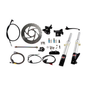 NCY Front End Kit (Silver Forks, No Rim); Honda Ruckus