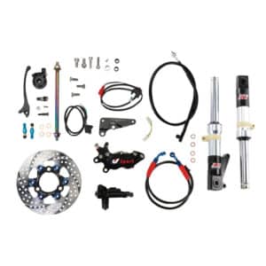 NCY Slammed Front End Assembly (Silver Forks); Honda Ruckus