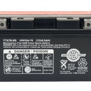 Universal Parts 12V 6.5AH Battery YTX7B-BS