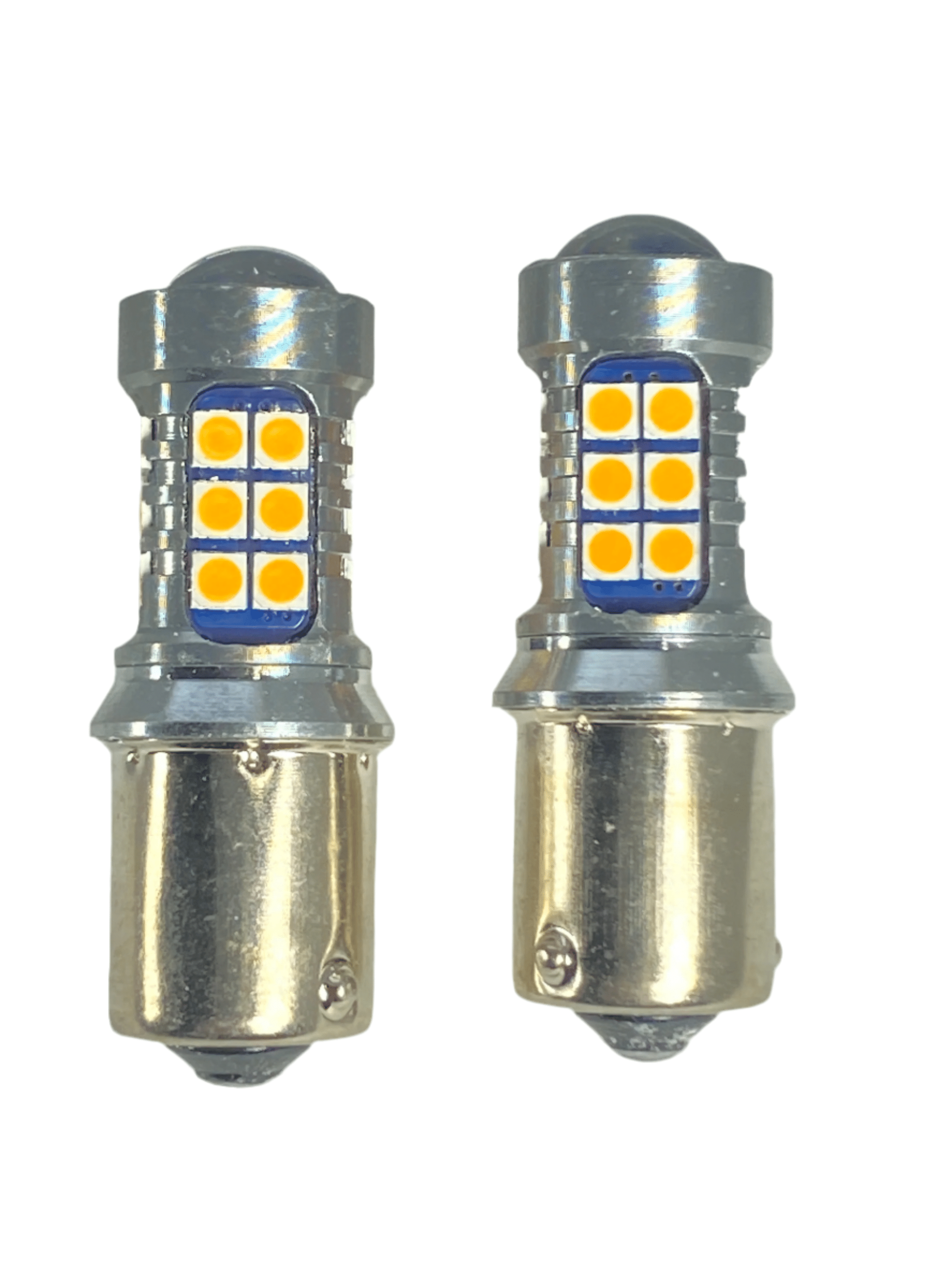 LED Turn Signal Bulb Set 1156 BAU15S - Amber (2 Bulbs)