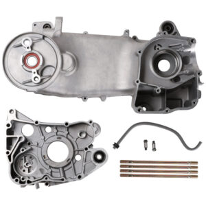 Blue Line GY6 Engine Case Assembly (Short): Complete
