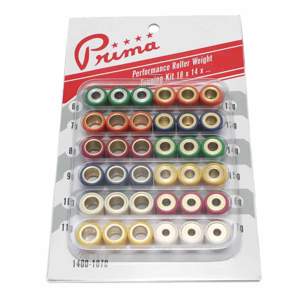 Prima Roller Weight Tuning Kit (18x14): Buddy 125/150/170i