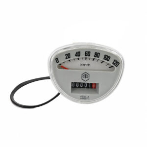 Vespa Smallframe White-Face KPH Speedometer