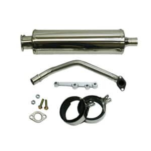 SSP-G 2nd Gen GY6 Round Stainless Performance Exhaust