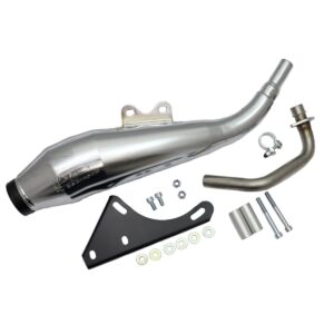 Tecnigas GP4 Nickel Exhaust - Piaggio & Vespa 50cc 4T (2V)