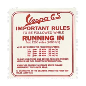 Running In Decal (Blue); VSC