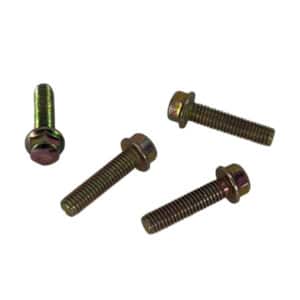 Blue Line Hex Flange Bolt M6x25, 4 Pack