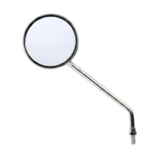 Genuine Buddy Left Hand Mirror: Chrome OEM Replacement