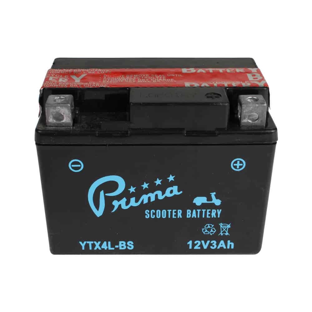 Prima YTX4L-BS Battery; Scooters ATVs Motorycles