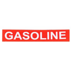 Gas Cap Decal (Gasoline); Oil Injected Scooters