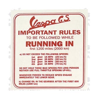 Running In Decal (Blue); VSC