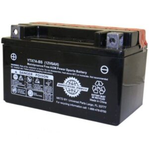 Prima Battery (12V TX7A-BS);  Genuine 125,150,170i, Kick