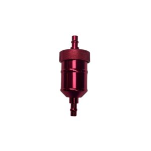 1/4" Aluminum Fuel Filter (Pink), All Makes
