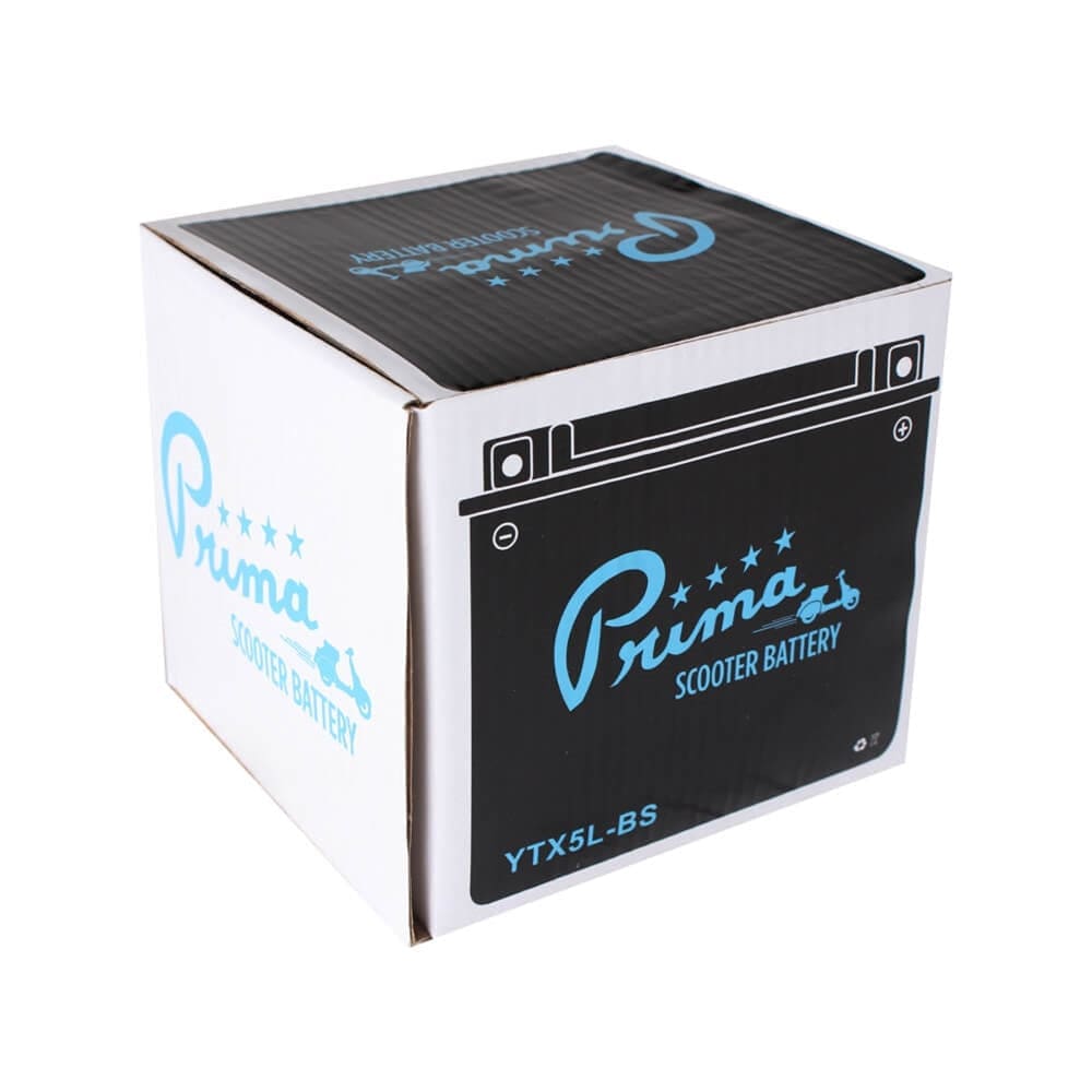 Prima YTX5L-BS Battery; Scooters ATVs Motorcycles 12V4Ah - Image 3