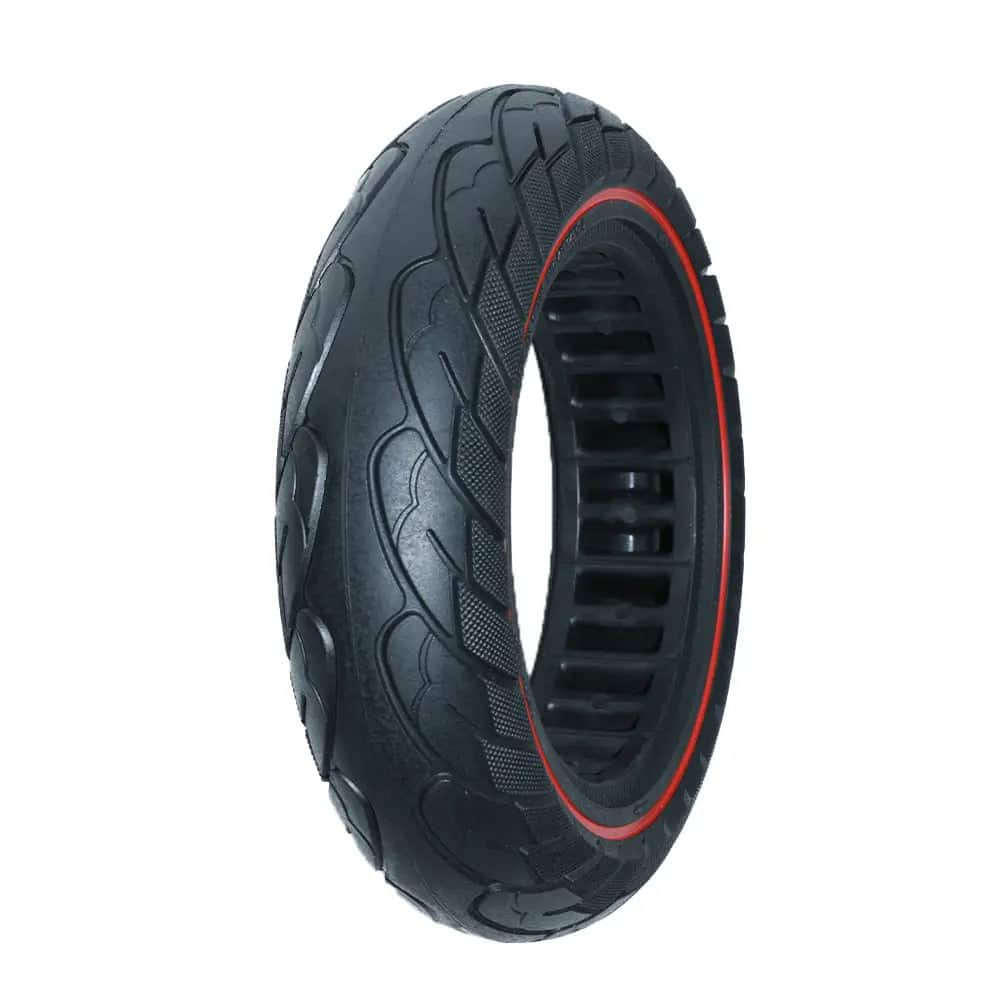 Green Line 10x2.5 eScooter Tire - Solid w/ Red Stripe