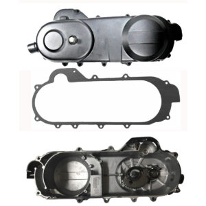 ScootsUSA Select - Crankcase Cover & Gasket 12/13" Wheel Comes with the Kick Start Gear Assembly Case Length 17" 4-Stroke GY6-50 QMB139 49cc Chinese Scooter Black