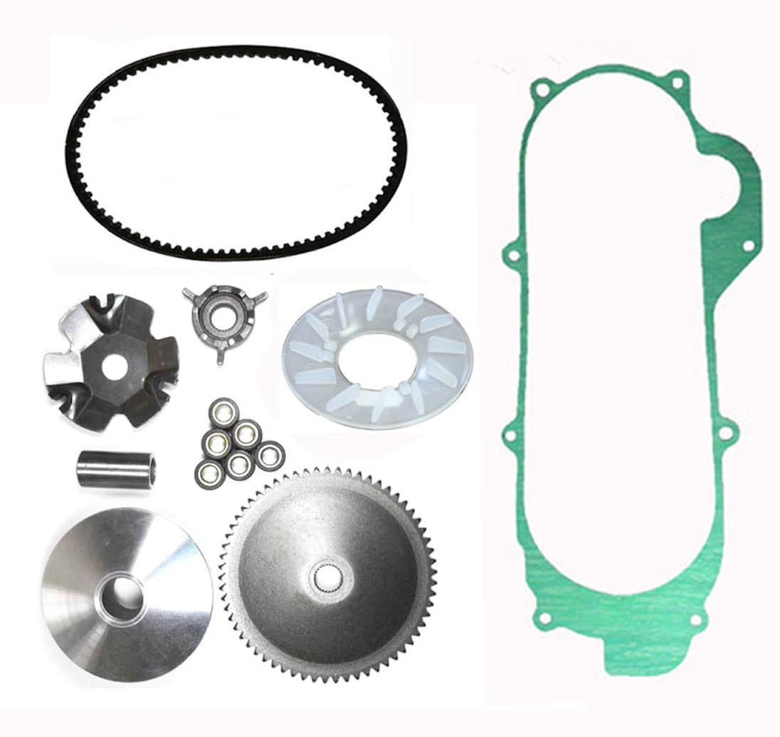 ScootsUSA Select - Variator Belt Kit, Short Case Chinese GY6 QMB139 49cc Scooter 669x18x30 Powerlink Belt, Crankcase Gasket Shaft 14mm - Image 2