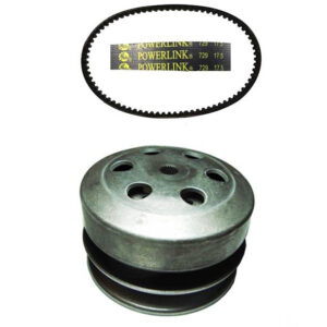 ScootsUSA Select - Rear Clutch and Drive Belt GY6 50cc 49cc QMB139 Long Case 4 Stroke Scooters