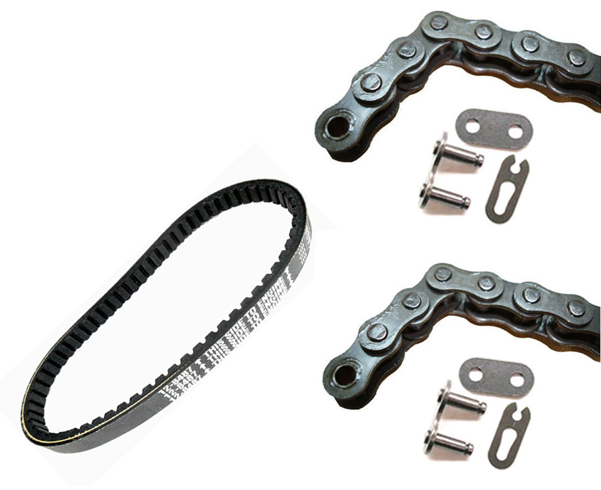 ScootsUSA Select - Drive Chain, Jackshaft Chain & Drive Belt with Masterlinks