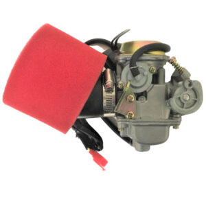 ScootsUSA Select - Top Quality PD24J Carburetor with 2-Stage Air filterIntake OD 32mm Air Box OD 42mmFits Most GY6 125, 150, 180CC ATV, GoKarts, Motorcycles, Scooters