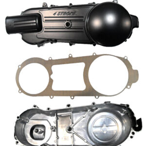 ScootsUSA Select - Gy6 150Cc Black Crankcase Cover (Lh) Long Case with Gasket