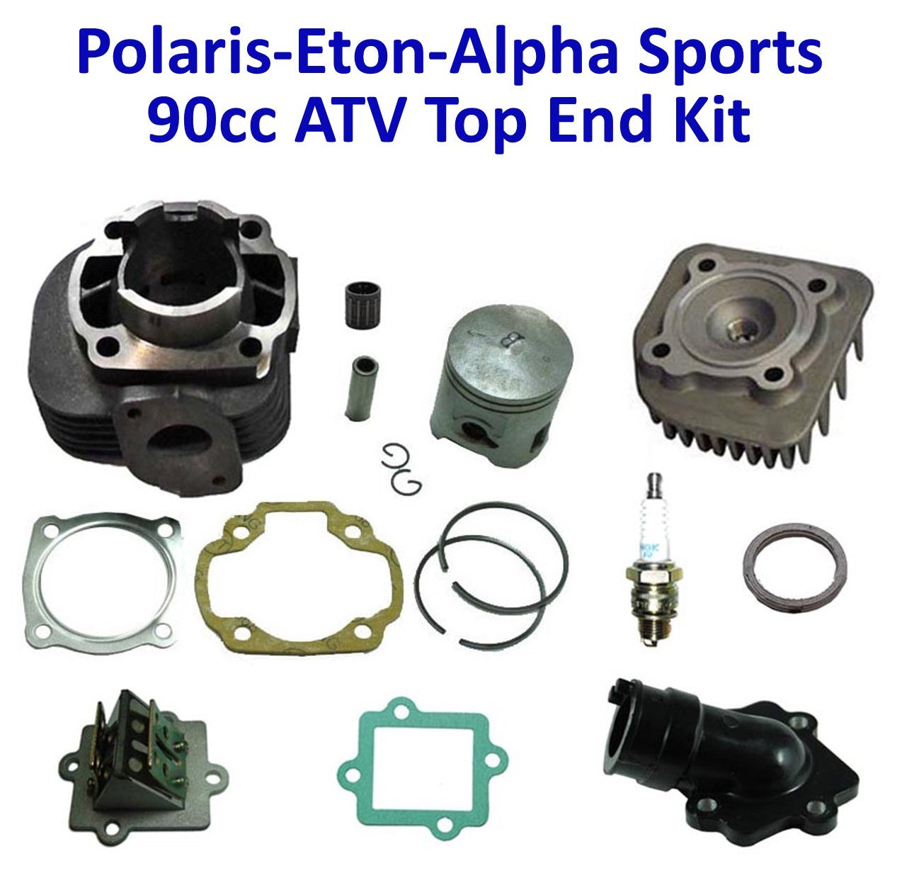 ScootsUSA Select - Polaris-Eton-Alpha Sports 90cc 2 Stroke Top End Cylinder Kit