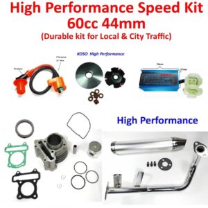 ScootsUSA Select - High Performance Speed Kit GY6-60cc (44mm) Comes with All Parts Shown