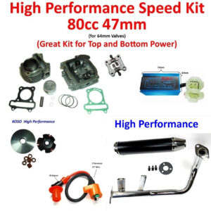 ScootsUSA Select - High Performance Speed Kit GY6-80cc (47mm). Comes with All Parts Shown