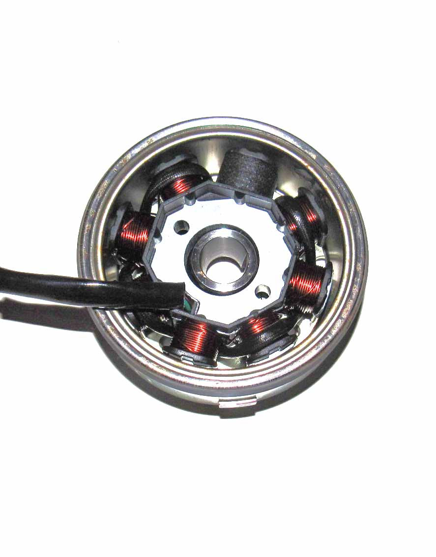 ScootsUSA Select - GY6 150cc 8 Pole Stator Magneto, Flywheel, Flwheel Puller Tool & Cooling Fan for a Variety of Scooters, Go Karts & ATV's with the GY6-150 Engine Stator Dimensions 8 Coils 3 Pin in - Image 2