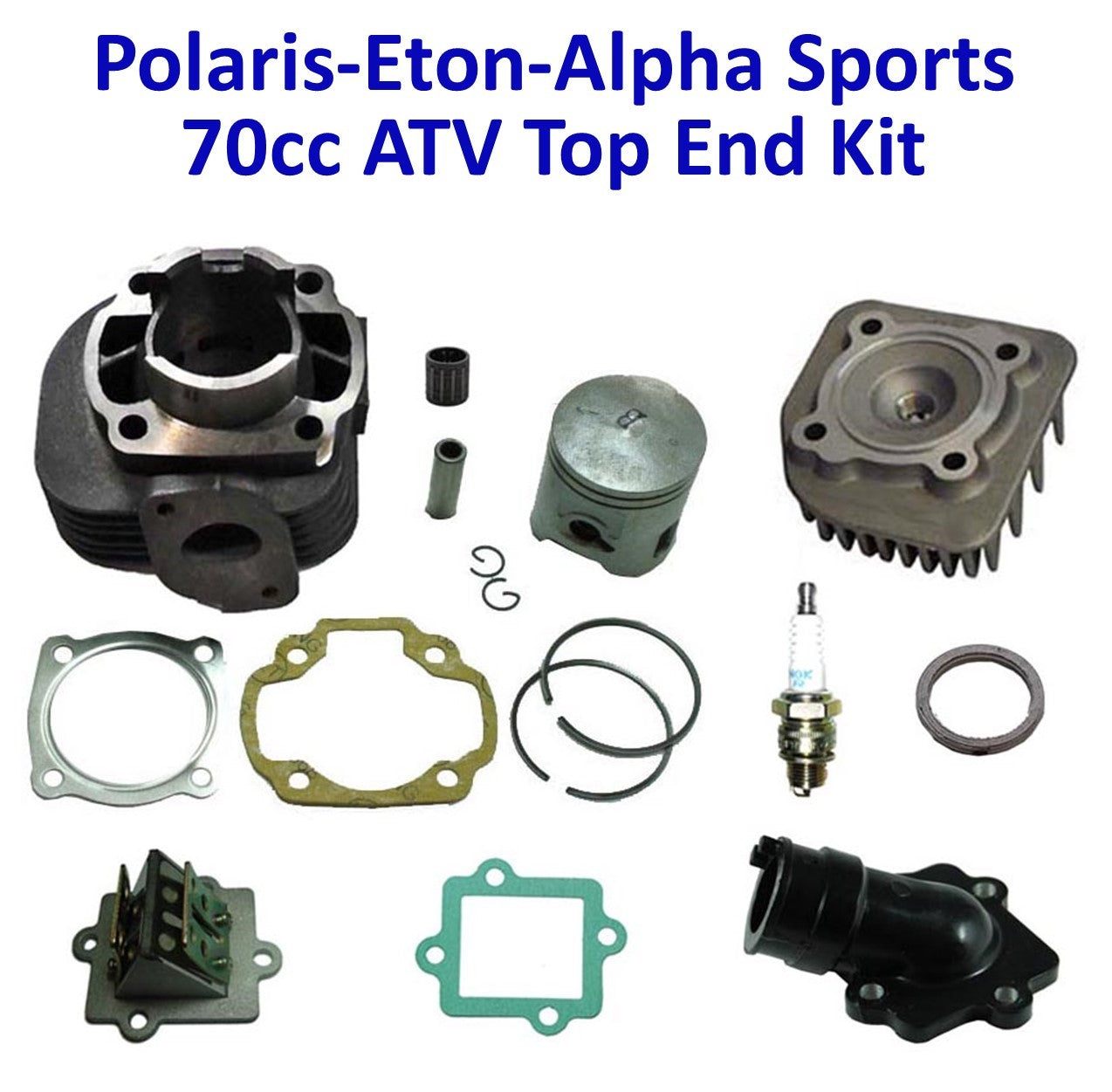 ScootsUSA Select - Polaris-Eton-Alpha Sports70cc 2-Stroke Top End Cylinder Kit
